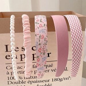 $6 HEADBAND SET. SET OF FIVE. NEW. $6 IF BUNDLED